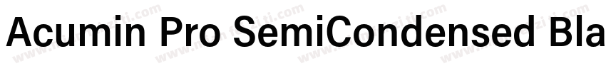 Acumin Pro SemiCondensed Black Ital字体转换